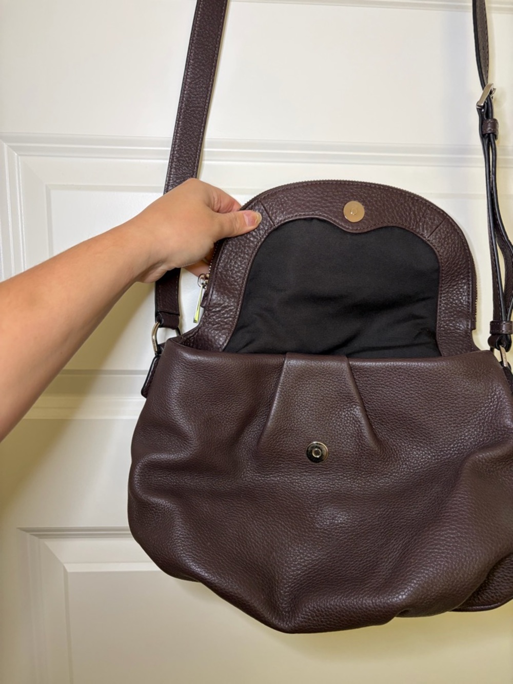 Marc Jacobs Brown Pebbled Leather Crossbody Bag - Excellent Condition - Picture 3 of 4